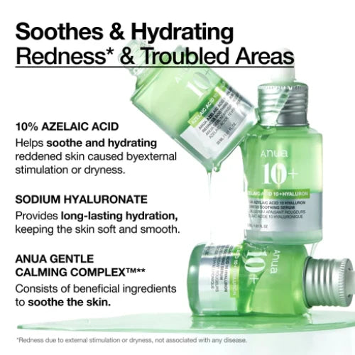Anua Azelaic Acid 10 Hyaluron Redness Soothing Serum 30ml