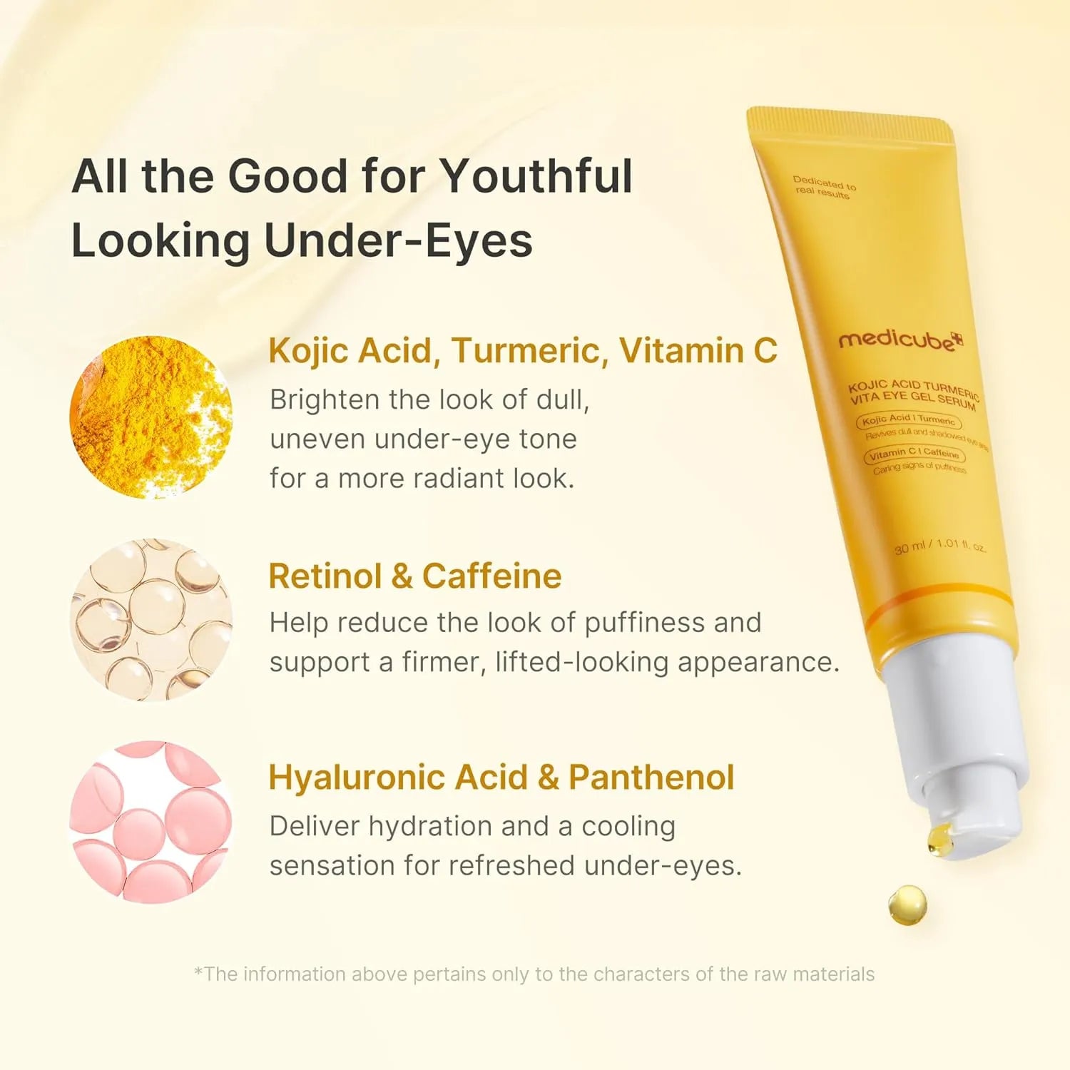 [Sérum] Medicube Kojic Acid Turmeric Vita Eye Gel Serum 30ml