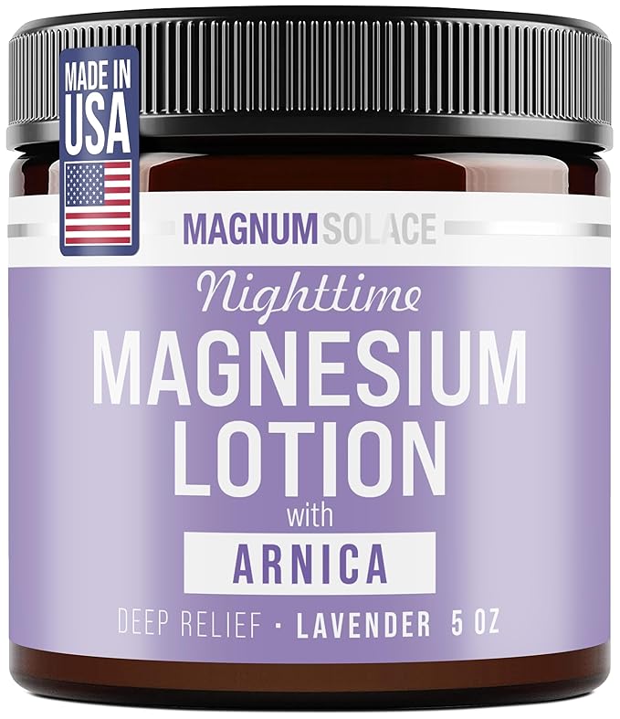 Magnum Solace Loción nocturna de magnesio con árnica