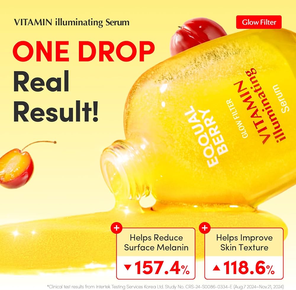 EQQUALBERRY Suero iluminador de vitaminas | Niacinamida