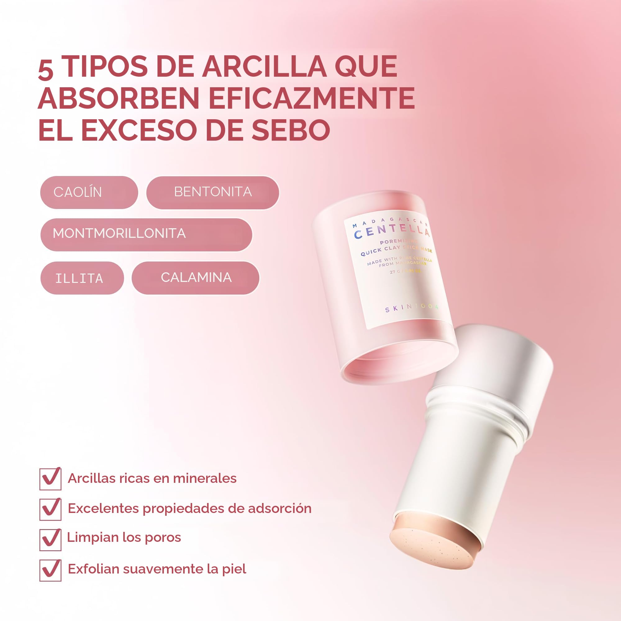 SKIN1004 Máscara de Barra de Arcilla Rápida Poremizing 27g