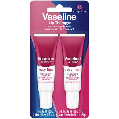 Vaseline Lip Therapy Rosy Lips Bálsamo labial hidratante (paquete de 2)