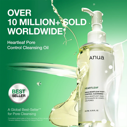 Anua Heartleaf Pore Control Cleansing Oil, Pore Cleanser, Sebum