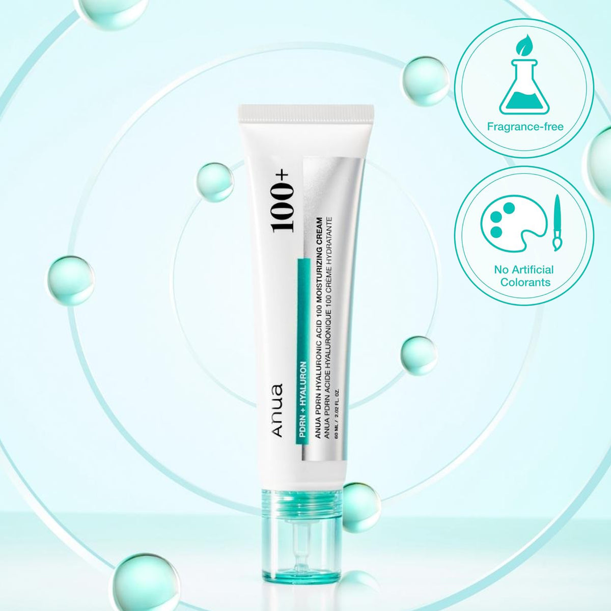 Anua PDRN Hyaluronic Acid 100 Moisturizing Cream 60ml