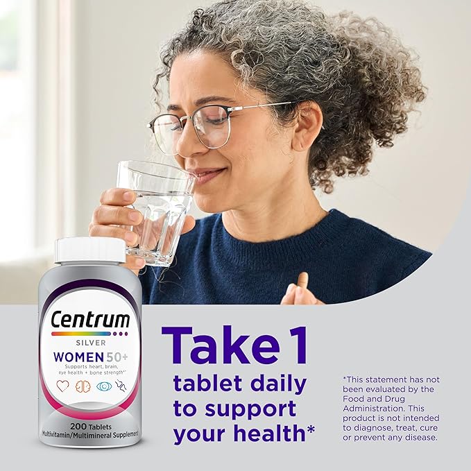 Centrum Silver - Multivitamínico para mujeres 50 Plus