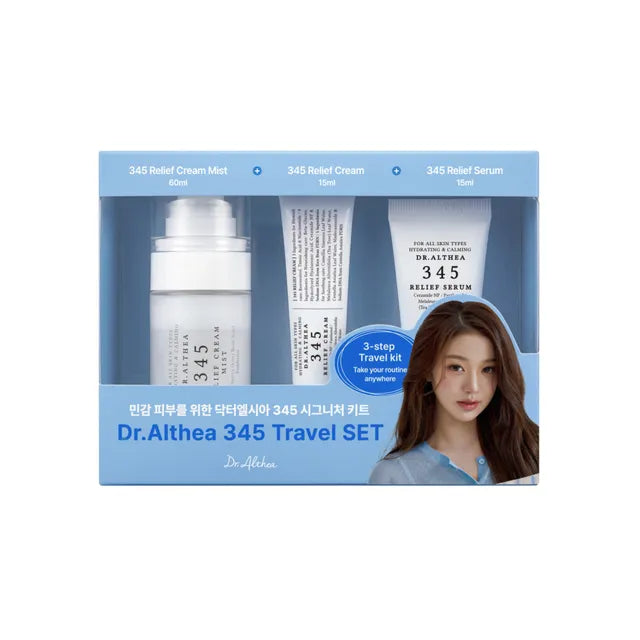 Dr. Althea 345 Travel Set (Mist 60ml+Serum 15ml+Cream 15ml)