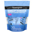 Neutrogena Toallitas para quitar maquillaje micelares sin alcohol para el rostro 20 pack.