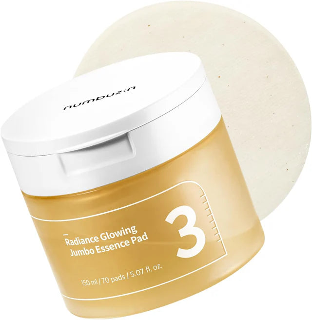 Numbuzin No.3 Radiance Glowing Jumbo Essence Pads